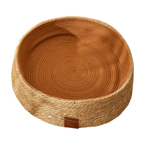 Indoor Katzenbett - Kleintierbett | Großes Katzenbett für Katzen | Katzenbett für drinnen | bequemes Katzenbett | Katzenbett | Rattan Korb für kleine Haustiere Indoor Katzenbett - Kleintierbett | Großes Katzenbett für Katzen | Katzenbett für drinnen | bequemes Katzenbett | Katzenbett | Rattan Korb für kleine Haustiere von Jinyilwn