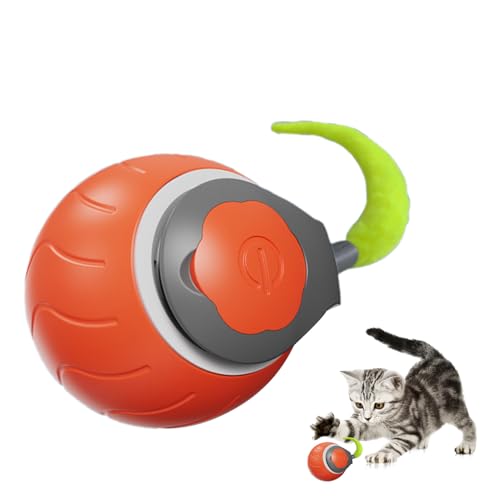 Intelligenter interaktiver Haustierball – Elektrisches selbstschließendes Spielzeug, bissfestes Design, wiederaufladbarer USB-Rollball, LED-Licht, Spielen für Katzen und Hunde, automatischer Intelligenter interaktiver Haustierball – Elektrisches selbstschließendes Spielzeug, bissfestes Design, wiederaufladbarer USB-Rollball, LED-Licht, Spielen für Katzen und Hunde, automatischer von Jinyilwn