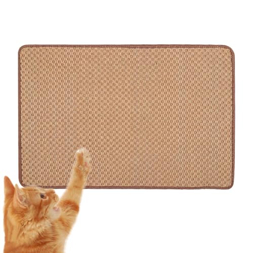 Jinyilwn Katzenkratzmatte, Katzenkratzpad, Sisal Hanf Katzenkralle Kratzpad, Bett Sofa Katzenkratzer, Dicker Möbelschutz, Katzenkrallenschärfer Katzenspielzeug von Jinyilwn