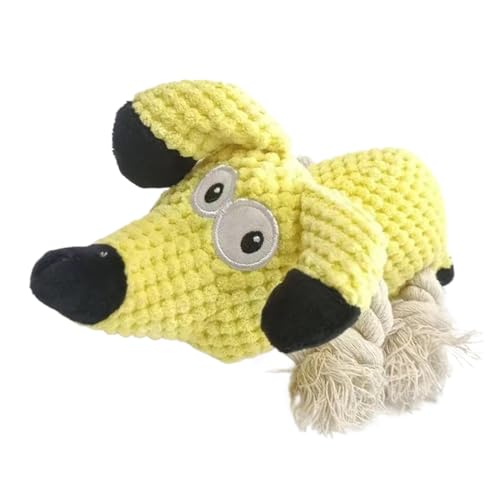 Jinyilwn Plüschspielzeug für beleidigende Kauer, Hundespielzeug aus Plüschseil | Vista Print Squishy Rope Hundespielzeug für beleidigende Kauer, interaktives Hundespielzeug für Langeweile und von Jinyilwn