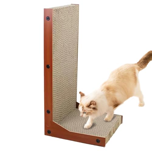 Katzenkratzer - Katzenkratzmöbel für Katzen L-förmige Katzenkrallenschleifer | Katzenkratzer Vertikale Scratcher Indoor Katze Entertainmentboard, interaktiver Katzenkratzbrett, Katzenkratzbrett für Katzenkratzer - Katzenkratzmöbel für Katzen L-förmige Katzenkrallenschleifer | Katzenkratzer Vertikale Scratcher Indoor Katze Entertainmentboard, interaktiver Katzenkratzbrett, Katzenkratzbrett für von Jinyilwn