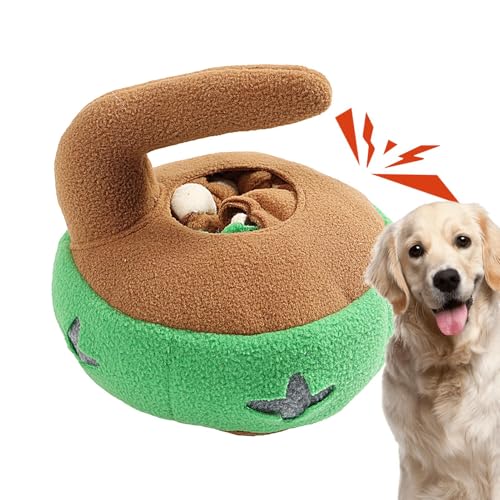 Puzzlespielzeug für Welpen | Interaktives Curling Pack für Hunde - Plüschspielzeug mit Sound für Zuhause, Indoor, Haustiere, kleine Hunde Puzzlespielzeug für Welpen | Interaktives Curling Pack für Hunde - Plüschspielzeug mit Sound für Zuhause, Indoor, Haustiere, kleine Hunde von Jinyilwn