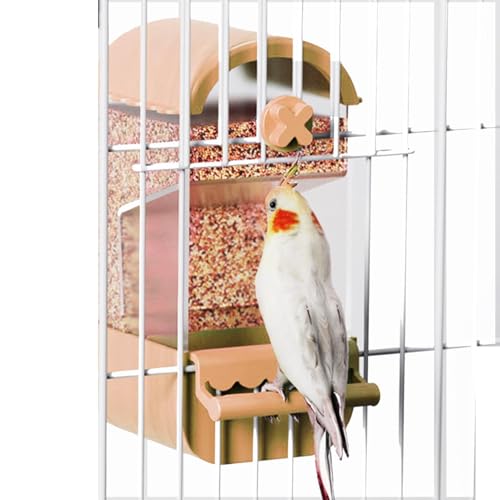 Vogelkäfig Futterstation - Automatischer Papagei Futterautomat, Vogelfutterspender | Große Kapazität Vogelfutterspender Box Vogelkäfig Futterstation - Automatischer Papagei Futterautomat, Vogelfutterspender | Große Kapazität Vogelfutterspender Box von Jinyilwn