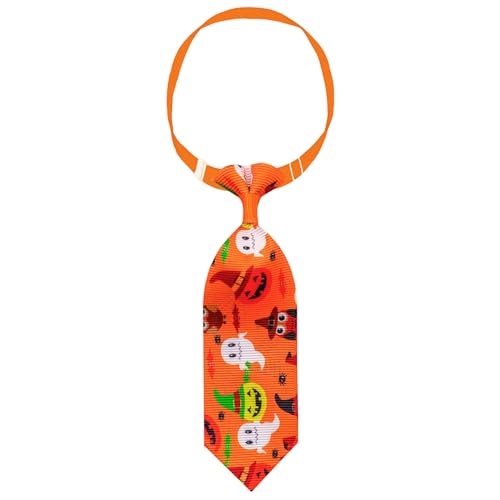 Halloween-Haustierhalsband im britischen Stil, Katzen- Hundehalsband mit, verstellbares -Fledermaus-Muster, Festival-Haustier-Dekorationszubehör Bio-Textilien-Tieraccessoires (F, One Size) von Jipersuo