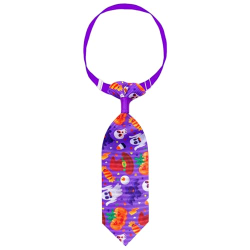 Halloween-Haustierhalsband im britischen Stil, Katzen- Hundehalsband mit, verstellbares -Fledermaus-Muster, Festival-Haustier-Dekorationszubehör Bio-Textilien-Tieraccessoires (I, One Size) von Jipersuo