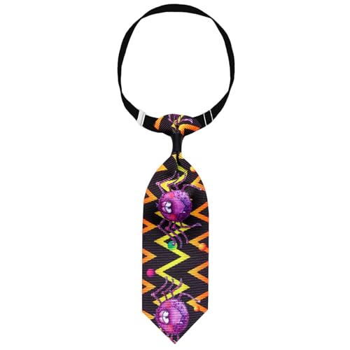 Halloween-Haustierhalsband im britischen Stil, Katzen- Hundehalsband mit, verstellbares -Fledermaus-Muster, Festival-Haustier-Dekorationszubehör Bio-Textilien-Tieraccessoires (K, One Size) von Jipersuo