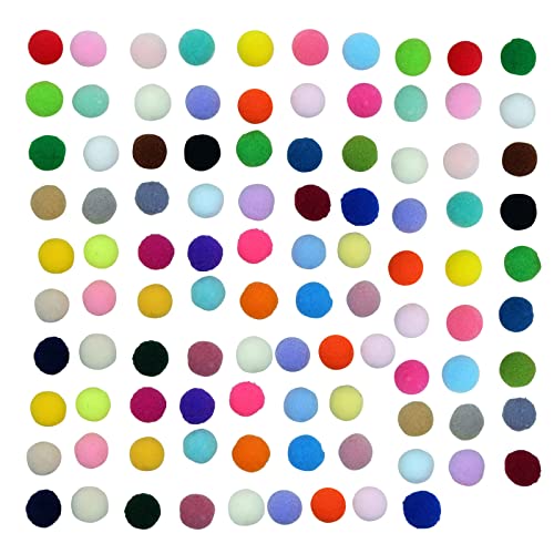 Jipersuo 10/20/30/50/100 Stück Haustier Katzen Polyester Plüschbälle Interaktives Spieltrainingsspielzeug Naturkaustoffe (F, One Size) von Jipersuo