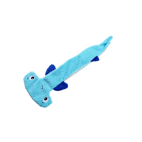 Jipersuo Cartoon-Maissamt-Tierform-, süßes Hundespielzeug Kauhilft-mit-Bio (Blue, 51.5cm) von Jipersuo