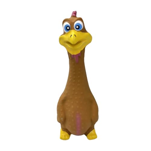 Jipersuo Großes Kauspielzeug für Hunde mit Latex-Quietscher, Spielzeug für Welpen und Junge Hunde, Haustier-Zubehör Knochenkauballs (Yellow, 8x5x20cm) von Jipersuo