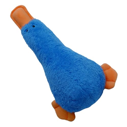 Jipersuo Haustier-Enten, Hundespielzeug, Plüsch, Zähneknirschen, Zahnreinigung und Spielzeug für das Training Leckerkauspielzeug (Blue, 24X14CM) von Jipersuo