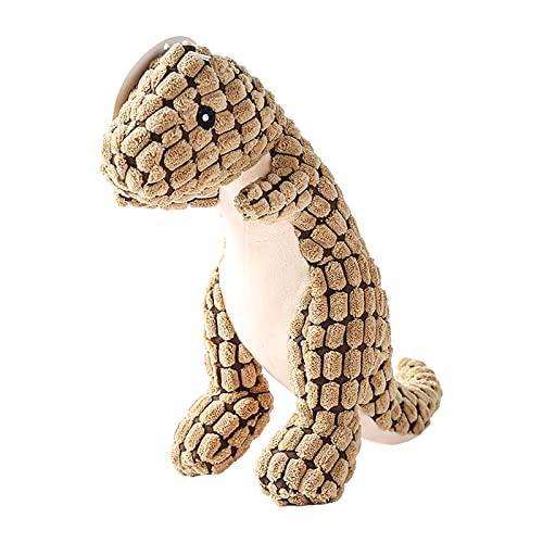 Jipersuo Haustier-Plüsch-Tierspiel-Quietsch-Plüsch-Welpen-Esel-Kau-Quietsch-Welpen-Haustierbedarf Bio-kaubars (Brown, One Size) von Jipersuo