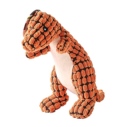 Jipersuo Haustier-Plüsch-Tierspiel-Quietsch-Plüsch-Welpen-Esel-Kau-Quietsch-Welpen-Haustierbedarf Bio-kaubars (Orange, One Size) von Jipersuo