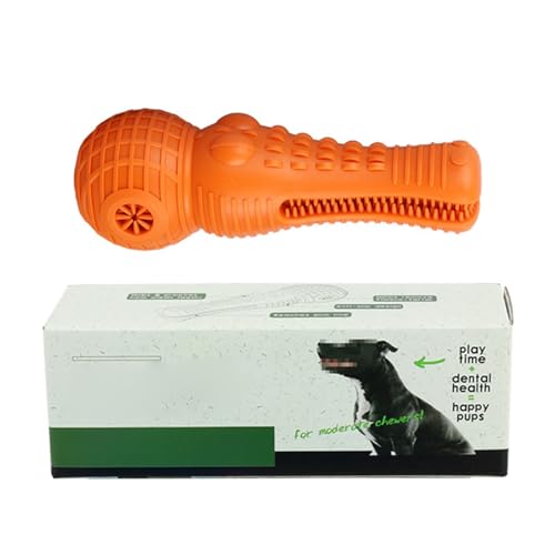 Jipersuo Haustier Zahnen Gummi Spielzeug Hund TPR Leckage Lebensmittel Spielzeug Nagen Spielzeug Bio-Kautextilien (Orange, 18.8x6.5cm) von Jipersuo