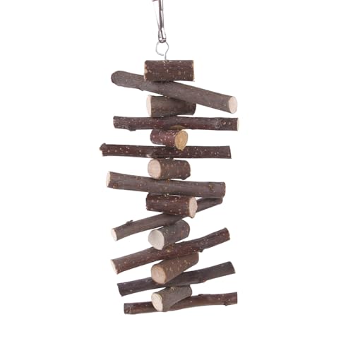 Jipersuo Holzstäbe Hamster Natürliche Bio-Holzstäbe Natürliche Holz Molaren Stange Für Kaninchen Hamster Natürliche Kautextur (Brown, 9x21cm) von Jipersuo