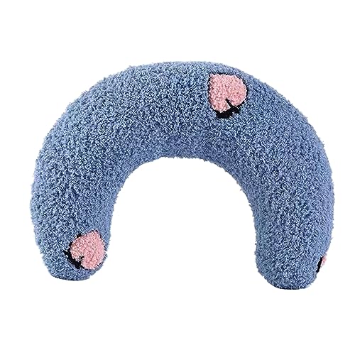 Jipersuo Katzen-Kuschelkissen 2023 Katzenkissen für Hauskatzen Weiche, Flauschige Katzen-Beruhigungskissen Haustier-Schlafkomp Katzenkrawatte (Blue, A) von Jipersuo