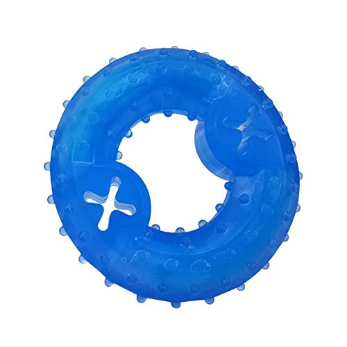 Jipersuo -Kauspielzeug für Haustiere, einfrierbares Stressreduzierungsspielzeug für Hunde, Zahnspielzeug, einfrierbares Zahnreinigungsspielzeug Kaubänder (Blue, One Size) von Jipersuo