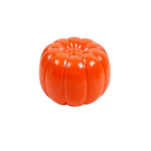 Jipersuo Kürbis-Hundespielzeug für zahnende Welpen mit Geräuschen, Kürbis-Kauspielzeug für Hunde, Quietschspielzeug für Haustiere, Halloween-Katzenspielzeug, Zähneknirschen, (Orange, One Size) von Jipersuo