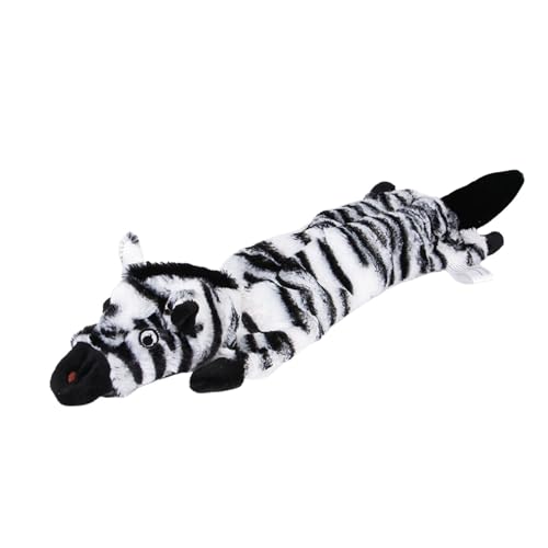 Jipersuo Kuscheltiere Haustierspielzeug zum Kauen, Zahnreinigung, Hundespielzeug, Training, interaktiv, für Aggressive Kauer, Haustier-Kauspielzeug, Sounder Bio-kautoys-sicher (Black, 44x11cm) von Jipersuo