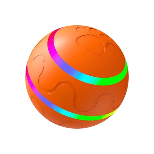 Jipersuo Smart Jumping Katze und Hund Spielzeug Rollende Haustier Hund Spielzeug Smart Pet Bio-kaubars (A, 8cm) von Jipersuo