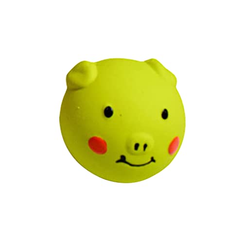 Jipersuo Weiches Latex Quietschendes Hundespielzeug für kleine Hunde Rasse Latex Quietschende Hundebälle Hundespielzeugbälle zum Kautexturen-natürlich (Green, One Size) von Jipersuo