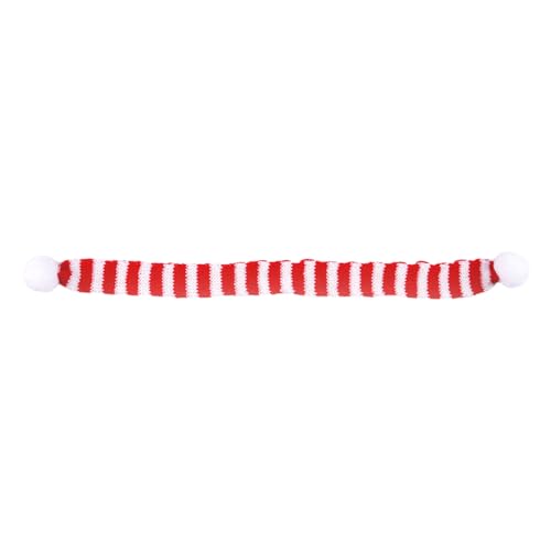 Jipersuo Weihnachts-Haustier-Hamster-Schal, festlicher Dress-Up-Schal, Goldener, Wollschmuck Hundeschuhe (White, L) von Jipersuo