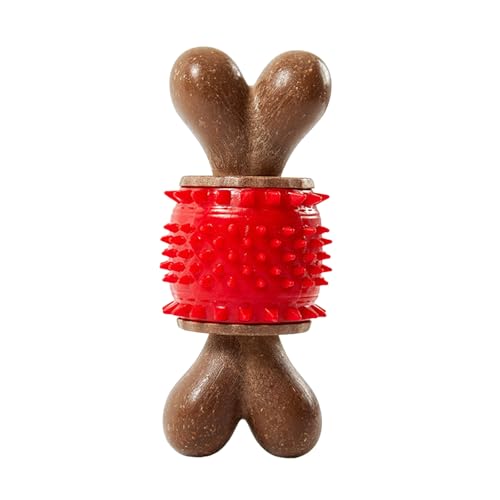 Kauspielzeug aus Holz als Alternative für Hundestäbchen, für aggressive Kauer, langlebig, natürlicher Holzduft, Pflegedesign für mittelgroße bis große Hunde, Kauspielzeug aus Holz (Red, One Size) Kauspielzeug aus Holz als Alternative für Hundestäbchen, für aggressive Kauer, langlebig, natürlicher Holzduft, Pflegedesign für mittelgroße bis große Hunde, Kauspielzeug aus Holz (Red, One Size) von Jipersuo