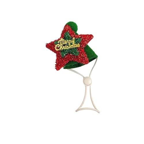 Niedlicher Kopfschmuck für Hauskatzen und Welpen zu Weihnachten. Weihnachtsschmuck für Katzen und Haustiere. Dekoration für Halsband, elastisches Halsband, Hundehalsband, Zubehör Tier (G, M) von Jipersuo