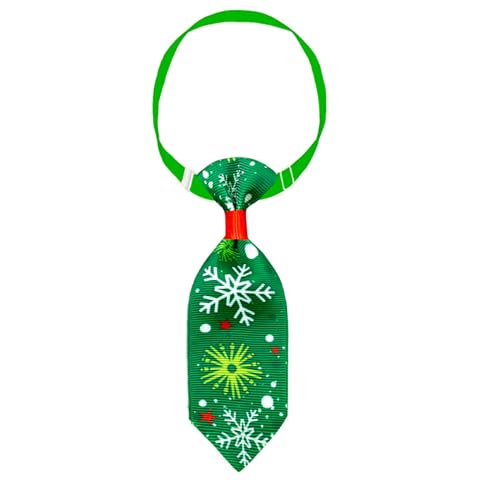 Weihnachtshalsbänder für Katzen Hunde, verstellbares Cartoon-Schneeflocken-Schneemann-Muster, festlicher Haustierschmuck Tiermode-Bandana (F, One Size) von Jipersuo