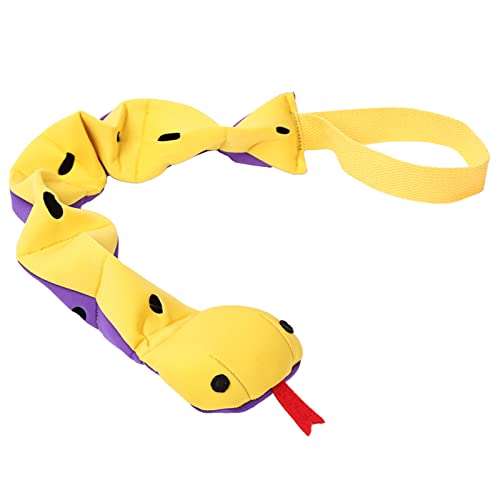 Jiqoe Leckerli-Spender für Hunde, interaktives Spielzeug, erhöht das Kauen, niedliche Schlangen-Alternative zu Snake Tug Of War Puzzle-Hundefutterstation von Jiqoe