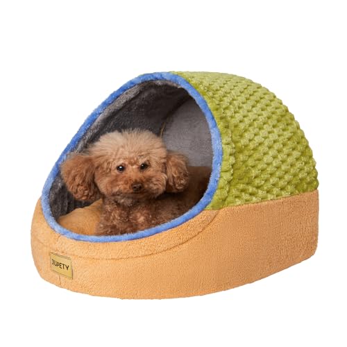 Jiupety Nettes Katzenhöhle große Katzen, Hundehütte Hundehöhle Kleine Hunde, Katzenbett mit Anti-Rutsch Boden, Katzenhöhle mit Waschbare Abnehmbare Kissen, L(48cm x 43cm x 41cm), Grün Jiupety Nettes Katzenhöhle große Katzen, Hundehütte Hundehöhle Kleine Hunde, Katzenbett mit Anti-Rutsch Boden, Katzenhöhle mit Waschbare Abnehmbare Kissen, L(48cm x 43cm x 41cm), Grün von Jiupety