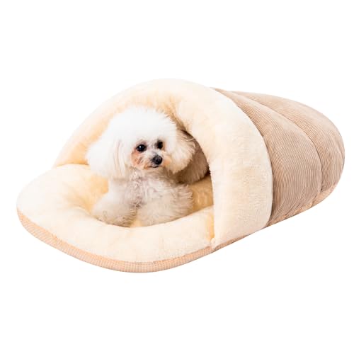 Jiupety Hundehöhle Kleine Hunde in Form von Hausschuhe, Waschbares Hundeschlafsack, Weiches Plüsch Kuschelhöhle Katze, L-78 cm x 48 cm Katzenhöhle Katzenbett mit rutschfestem Boden, Kamel Jiupety Hundehöhle Kleine Hunde in Form von Hausschuhe, Waschbares Hundeschlafsack, Weiches Plüsch Kuschelhöhle Katze, L-78 cm x 48 cm Katzenhöhle Katzenbett mit rutschfestem Boden, Kamel von Jiupety