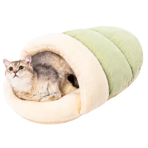 Jiupety Nettes Katzenbett Höhle in Form von Hausschuhe, Waschbares Katzenschlafsack, Weiches Plüsch Katzenhöhle, M-61 cm x 38 cm Cat Bed Katzen Bett mit rutschfestem Boden, Grün Jiupety Nettes Katzenbett Höhle in Form von Hausschuhe, Waschbares Katzenschlafsack, Weiches Plüsch Katzenhöhle, M-61 cm x 38 cm Cat Bed Katzen Bett mit rutschfestem Boden, Grün von Jiupety
