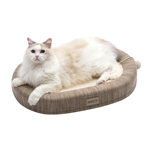 Jiupety Sisal Katzenkratzbretter für Katzen, 61 cm Extra Große Kratzbrett Katze für 9 kg Katze, Oval Durable Kratzbretter Katze, 3 in 1 Katzen kratzbrett, Cat Scratcher, Braun Jiupety Sisal Katzenkratzbretter für Katzen, 61 cm Extra Große Kratzbrett Katze für 9 kg Katze, Oval Durable Kratzbretter Katze, 3 in 1 Katzen kratzbrett, Cat Scratcher, Braun von Jiupety