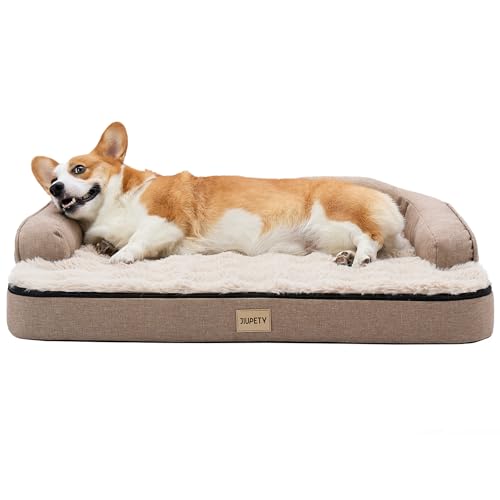 Jiupety Hundebett Orthopädisch Grosse Hunde Waschbar, Eierschalenstruktur Schwamm Hundesofa L 89 x 64 x 18 cm, Wasserdicht Hundekissen, Abnehmbares Hundekorb, Dog Bed Brown Jiupety Hundebett Orthopädisch Grosse Hunde Waschbar, Eierschalenstruktur Schwamm Hundesofa L 89 x 64 x 18 cm, Wasserdicht Hundekissen, Abnehmbares Hundekorb, Dog Bed Brown von Jiupety