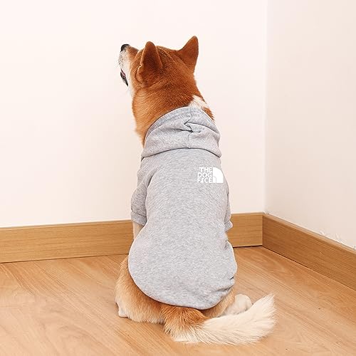 JizahPET Hunde-Kapuzenpullover, bequem, weich und atmungsaktiv, modisches Hunde-Sweatshirt, Outdoor-Sport, Hundekleidung, Gesicht, für kleine, mittelgroße und große Hunde (Brustumfang: 45,7 cm, JizahPET Hunde-Kapuzenpullover, bequem, weich und atmungsaktiv, modisches Hunde-Sweatshirt, Outdoor-Sport, Hundekleidung, Gesicht, für kleine, mittelgroße und große Hunde (Brustumfang: 45,7 cm, von JizahPET