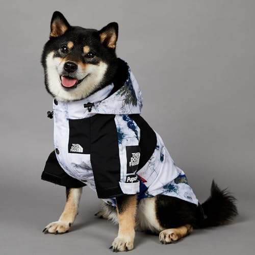 JizahPET Hunde-Regenmäntel, Regenjacke, wasserdicht und winddicht, warm und atmungsaktiv, modischer Trend, Hundekleidung mit Loch für die Leine, für kleine, mittelgroße und große Hunde (Weiß, Größe JizahPET Hunde-Regenmäntel, Regenjacke, wasserdicht und winddicht, warm und atmungsaktiv, modischer Trend, Hundekleidung mit Loch für die Leine, für kleine, mittelgroße und große Hunde (Weiß, Größe von JizahPET