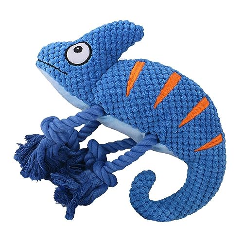 Jkapagzy Dog Chew Toy Squeaky Plush Chameleon Toys Interactive Vocal Sturdy Dog Dog Toy Interactive Toy Toys Chameleon Pet Dog Toy von Jkapagzy