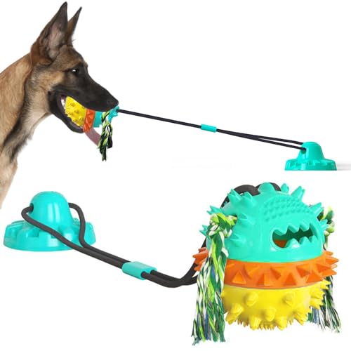 Jkzvicis Zerrspielzeug für Hunde, Kauspielzeug für Hunde, die gerne nagen, Langeweile Hundespielzeug, Seilspielzeug, Saugnapf-Hundespielzeug, interaktives Spielzeug, geeignet zur Stimulierung von von Jkzvicis