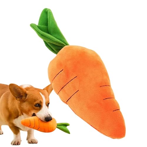 Jlkegfdf Beruhigende Karotte für Hunde, lächerliche Karotte, niedliche Füllkarotte mit weichem Quietscher, stabiles Plüsch, Multiquietschen und Knistern, niedlich, keine Füllung, Karotte mit weichem Jlkegfdf Beruhigende Karotte für Hunde, lächerliche Karotte, niedliche Füllkarotte mit weichem Quietscher, stabiles Plüsch, Multiquietschen und Knistern, niedlich, keine Füllung, Karotte mit weichem von Jlkegfdf