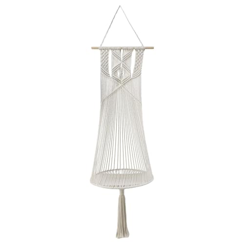 Jlkegfdf Boho-Katzenschaukelbett | Haustier-Makramee-Hängematte im Bohemia-Stil, handgewebte Baumwollseil-Betten, Bettschaukelbett für , Ecke, , Garten von Jlkegfdf