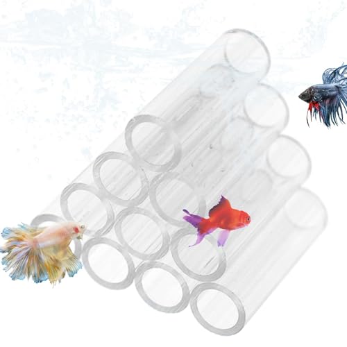 Jlkegfdf Garnelenpfeifen – Aquarium-Acryl-Kristall-Unterschlupf für kleine, Röhren, Aquarium, Höhle, Zuchtlebensraum, Versteck für kleine/Fische von Jlkegfdf