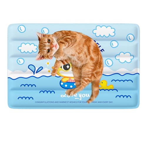 Jlkegfdf Haustier-Kühlmatte | Katzenkühlmatte Hundebett - Waschbares wasserdichtes Kissen, rutschfeste tragbare Decke Katzenbett für Outdoor Indoor Camping Terrasse Autositz Jlkegfdf Haustier-Kühlmatte | Katzenkühlmatte Hundebett - Waschbares wasserdichtes Kissen, rutschfeste tragbare Decke Katzenbett für Outdoor Indoor Camping Terrasse Autositz von Jlkegfdf