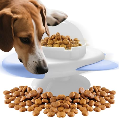 Jlkegfdf Hunde-Puzzle-Spielzeug, langsamer Futterball für Hunde, Gehirnstimulierend, Welpenfutter, Snack-Auslaufspender für geistige Stimulation, Unterhaltung, Training, drinnen und draußen von Jlkegfdf