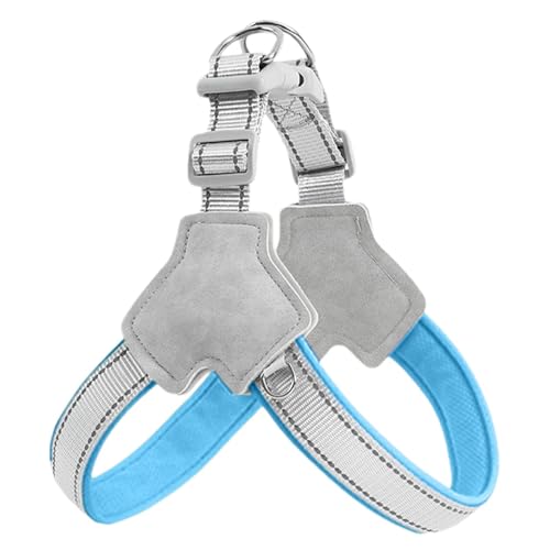 Jlkegfdf Hundegeschirr – Y-förmiger Frontclip für Hunde, reflektierend, Anti-Würgen, verstellbares Welpen-Trainingszubehör Jlkegfdf Hundegeschirr – Y-förmiger Frontclip für Hunde, reflektierend, Anti-Würgen, verstellbares Welpen-Trainingszubehör von Jlkegfdf