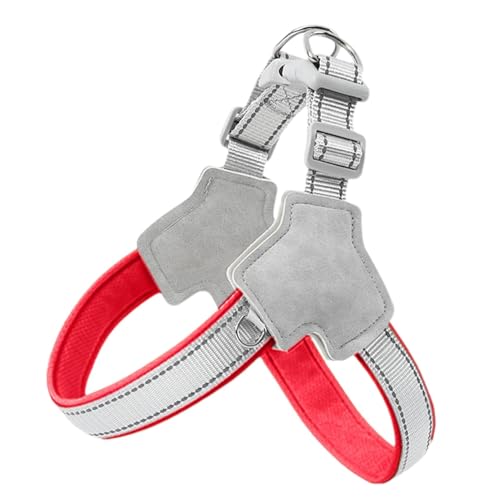 Jlkegfdf Hundegeschirr gegen Ziehen, Y-förmiger Frontclip, reflektierend, Anti-Würgen, verstellbares Welpen-Trainingszubehör Jlkegfdf Hundegeschirr gegen Ziehen, Y-förmiger Frontclip, reflektierend, Anti-Würgen, verstellbares Welpen-Trainingszubehör von Jlkegfdf