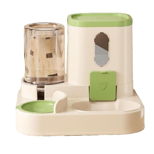 Jlkegfdf Pet Waterer and Food Feeder Set - Auto Water Dispenser Feeder Set, Food Feeder and Waterer Dispenser in Set for Cats, Dogs, Small Pets von Jlkegfdf