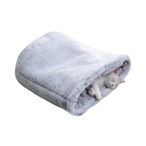 Jlkegfdf Plüsch-Katzen-Schlafsack, Winter-Plüschbett für Haustiere, Katzen, zum Schlafen – für kleine, mittelgroße und große Katzen, Wärmekissen für Herbsttage, Arbeitszimmer, Esszimmer Jlkegfdf Plüsch-Katzen-Schlafsack, Winter-Plüschbett für Haustiere, Katzen, zum Schlafen – für kleine, mittelgroße und große Katzen, Wärmekissen für Herbsttage, Arbeitszimmer, Esszimmer von Jlkegfdf