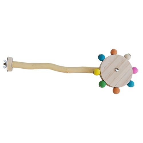 Jlkegfdf Sitzstange Papagei Spielzeug, Vögel Spielen Gym & Sittich Ständer Sitzstange, Lustiger Vogelständer Sitzstange Spielzeug, Natürliches Sittich Ständer Sitzstange Spielzeug, Drehbar von Jlkegfdf