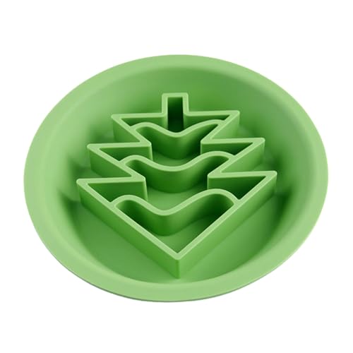 Jlkegfdf Slow Eating Hundenapf - Niedlicher Weihnachtsthema Hund Slow Feeder Silikon Schüssel - Doppelseitige Hundefutterschale Haustier Fütterungsbedarf, Katzennapf Langsamer Feeder für Trockene von Jlkegfdf