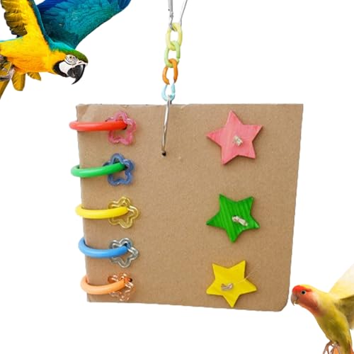 Jlkegfdf Vogelspielzeug für Conures - Nymphensittich-Futtersuchspielzeug - Fotoalbum-Design, Bereicherungsaktivität, Trainingsspiel für Conure Nymphensittiche von Jlkegfdf
